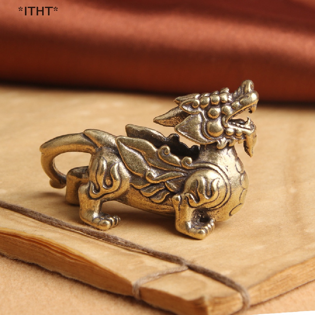 [ITHT] Tượng Quái Vật Bí Ẩn Trung Hoa Pixiu May Mắn Qi Lin Để Bàn Trang Trí [Hot]