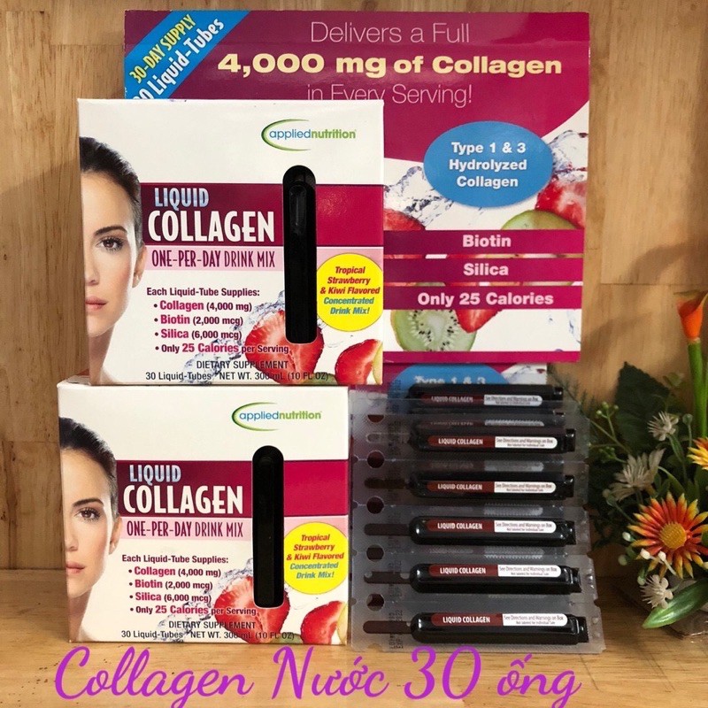 (date/2023) collagen Liquid Hộp 30 ống
