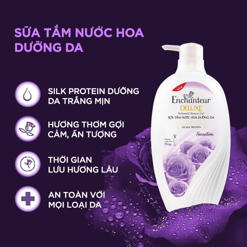 Sữa Tắm Enchanteur Hương Nước Hoa 650gr