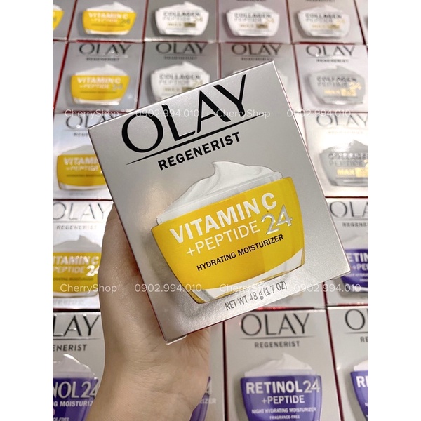 Kem Làm Trắng Da Olay Vitamin C Peptide 24 Hydrating Moisturizer