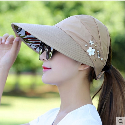 Women's Fashion Pearl Large Brim Hat