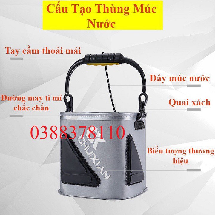 Thùng Múc Nước Đựng Cá CHIXUAN Cao Cấp - TMN 1