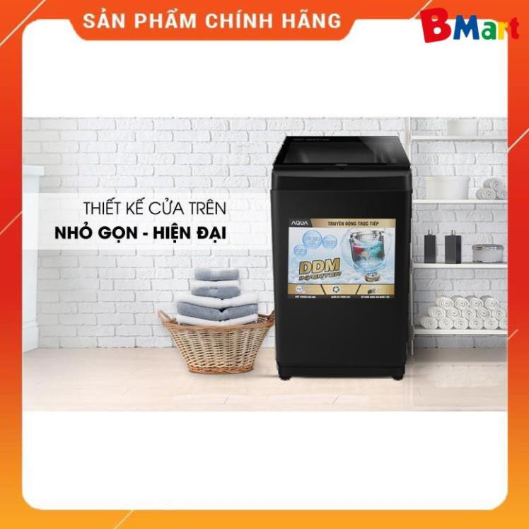 [ VẬN CHUYỂN MIỄN PHÍ KHU VỰC HÀ NỘI ] Máy giặt Aqua cửa trên 9kg ( bạc ) AQW-D90CT.S - [ Bmart247 ]  - BM