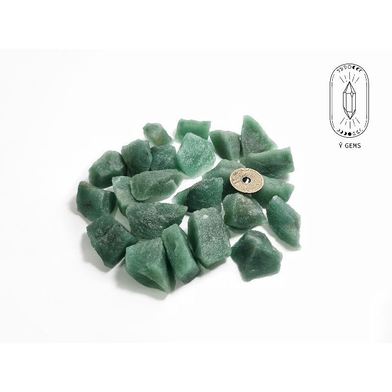 Đá thô Aventurine dùng cho thanh tẩy bài Tarot, Reiki, handmade, phong thủy...