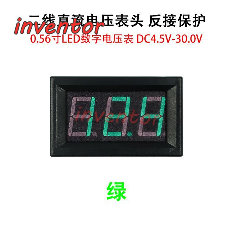 Vôn Kế Kỹ Thuật Số Mini DC 4.5V Sang 30V Cho Xe Máy Điện 6V 12V 24V 0.56 ''