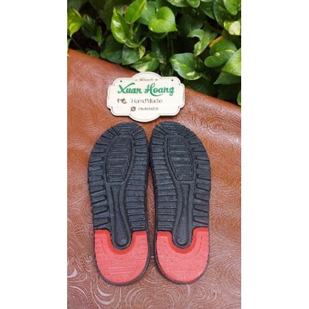 đế nam 2lơp màu đen sz 39->43 đế nam đen đỏ sz 40
