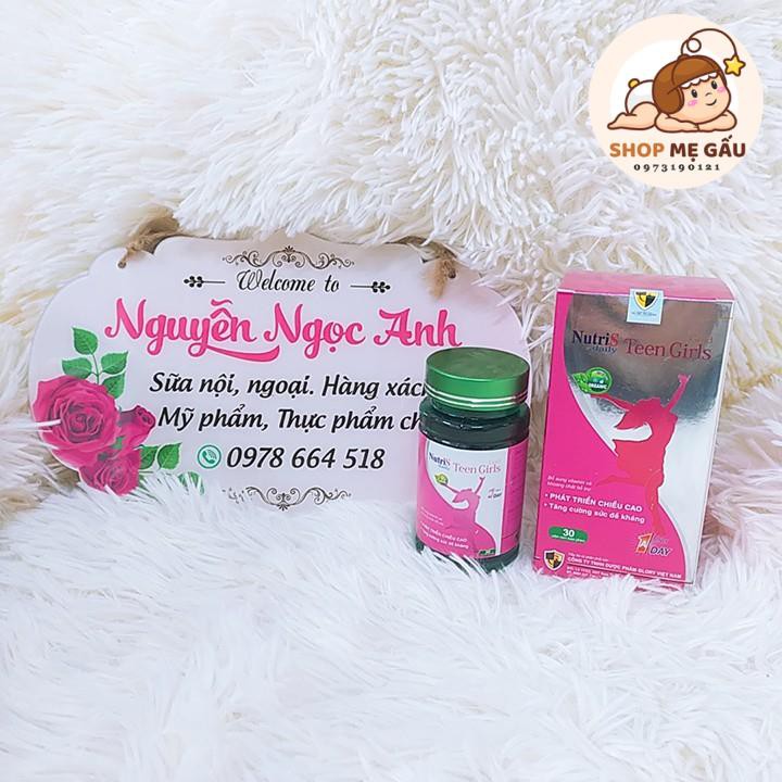 Viên uống tăng chiều cao cho nữ, phát triển trí não và hệ thống miễn dịch Nutri.S Daily TeenGirls hộp 30 viên | Thế Giới Skin Care