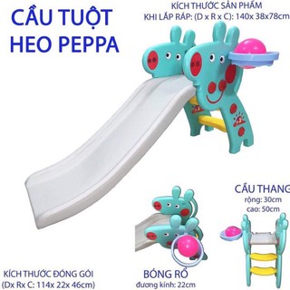 Cầu trượt heo Peppa “free ship toàn quốc”