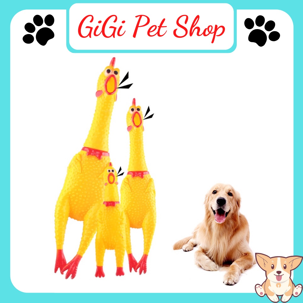Gà la hét đồ chơi thú cưng phát ra âm thanh cho chó mèo dễ thương cute - GiGi Pet Shop