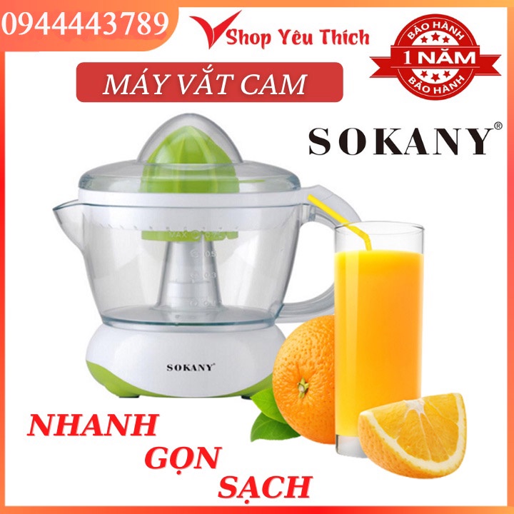 Máy Vắt Cam Đa Năng Sokany Dung Tích 700Ml Cắm Điện, Xoay 2 Chiều Thông Minh, Tháo Lắp Vệ Sinh Dễ Dàng