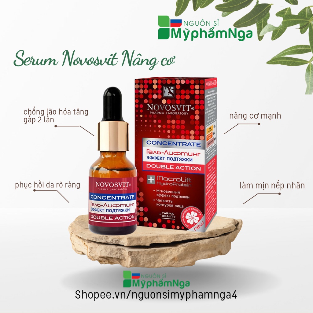 Novosvit đỏ - Serum Novosvit Nâng cơ chống lão hoá mạnh