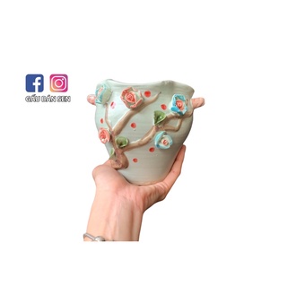 Chậu hoa nổi nhập Trung - chậu trồng sen đá/xương rồng