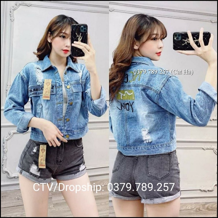 Áo khoác jean nữ BB cao cấp form dưới 58Kg Nice To You BB79