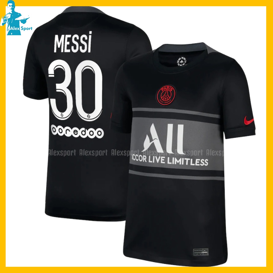 Bộ quần áo bóng đá CLB PSG màu đen - ALex Sport