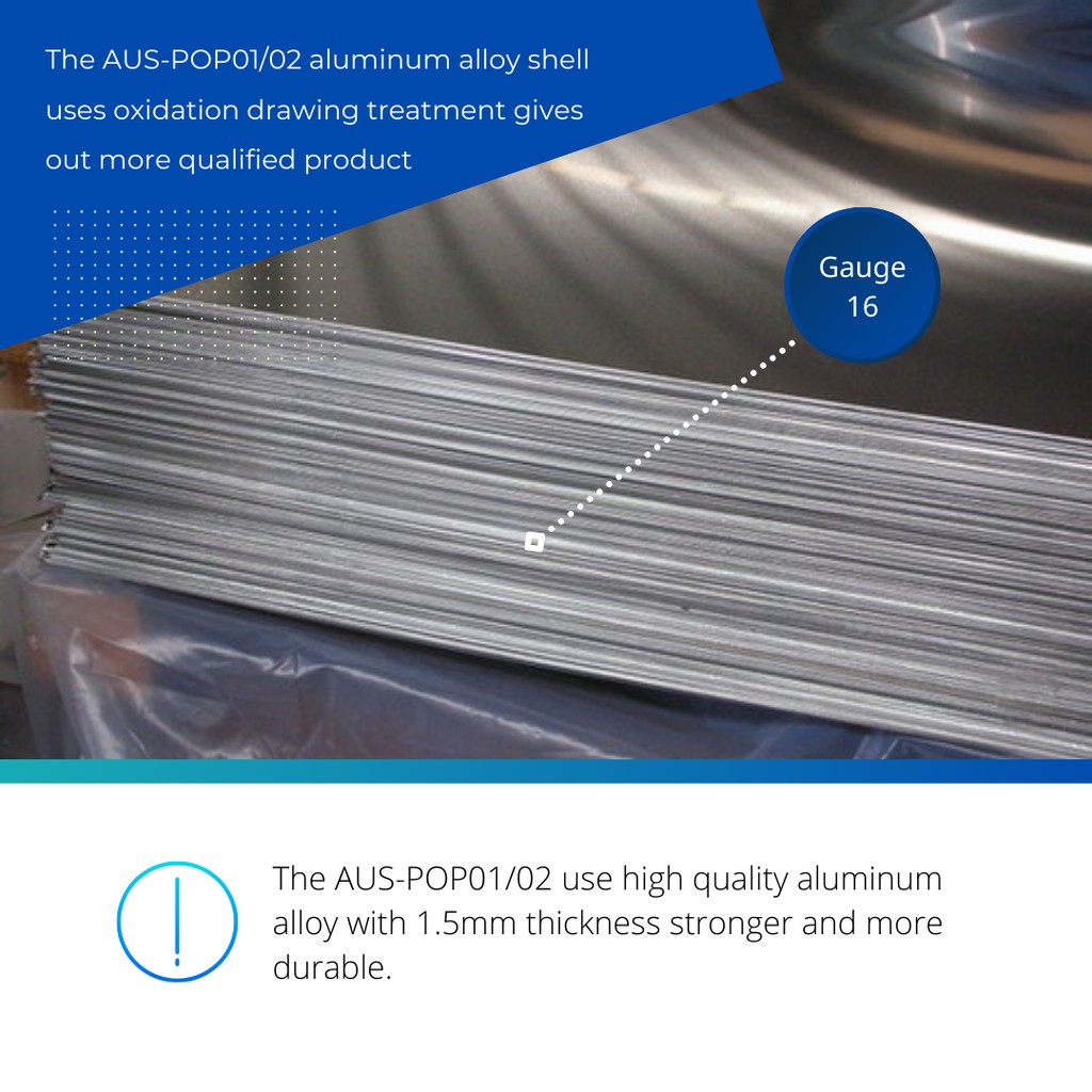 Ổ Cắm Âm Bàn Thông Minh AZURA AUS-POP02 - Hàng Chính Hãng