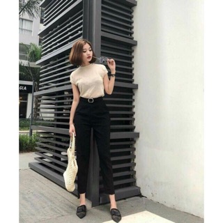 Quần Baggy Đai Vuông Công Sở