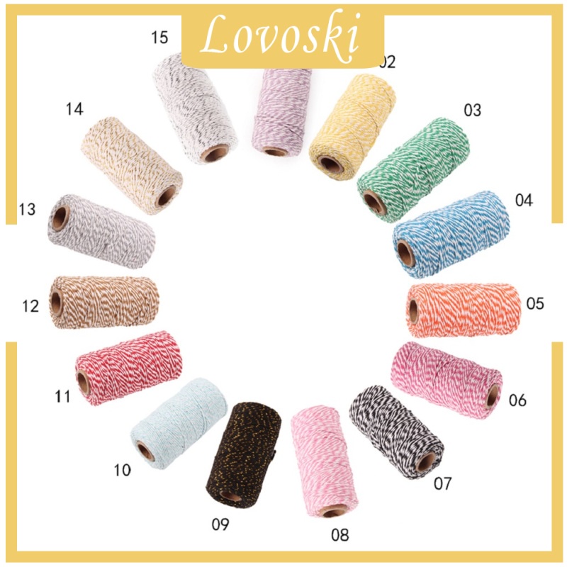 Cuộn Dây Thừng Cotton Màu Tím Nhạt 328 Feet (100m)