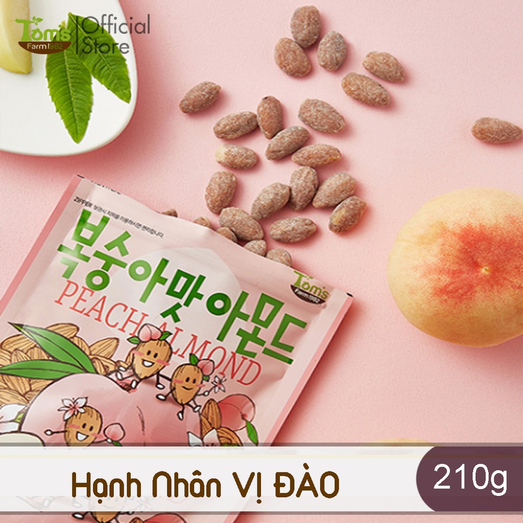 7 Vị Hạnh Nhân Tẩm Hương Vị Tom's Farm Hàn Quốc- Gói 210g | BigBuy360 - bigbuy360.vn