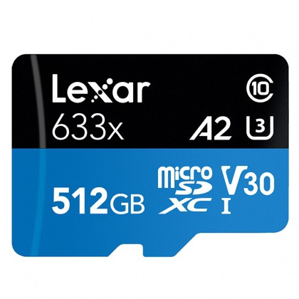 Thẻ nhớ microSDXC Lexar 633x C10,95MB/s 512GB