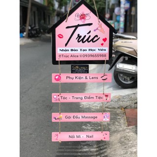 (Mua 1 Tặng 1 Chỉ 59k) Bảng Ngôi Nhà + Thanh Treo