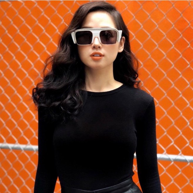 Kính mát nữ Đẹp - Cao Cấp gọng vuông kim loại kết hợp nhựa sang trọng thời trang 2021 | BigBuy360 - bigbuy360.vn