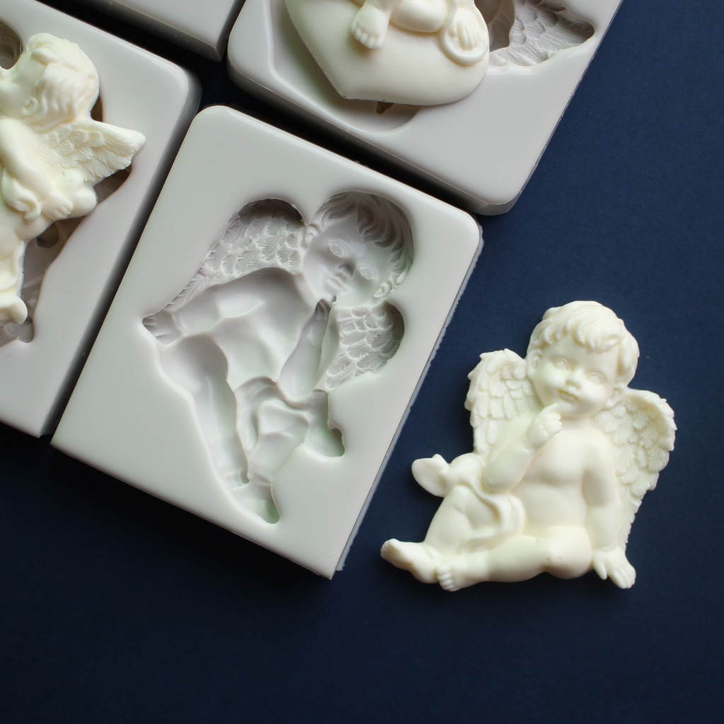 Khuôn Silicone Tạo Hình Thiên Thần Làm Bánh/Chocolate/Kẹo Đường