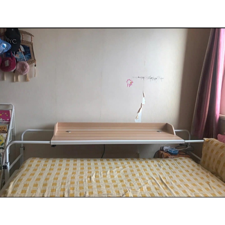 Bàn Làm Việc Giường Đa Năng Có Bánh Xe Kích Thước 120*45cm Màu Nâu - Đen - Hồng Siêu Tiện Lợi Phong Cách