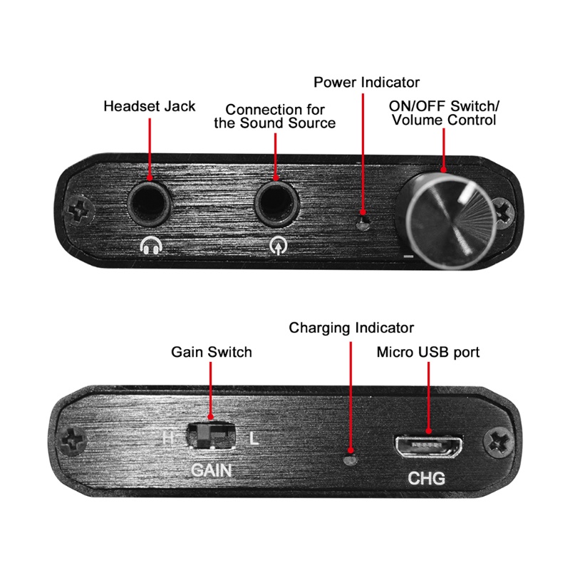 Bộ Khuếch Đại Âm Thanh Không Dây 3.5Mm Cho Điện Thoại / MP3 / MP4 / 16 Tiếng