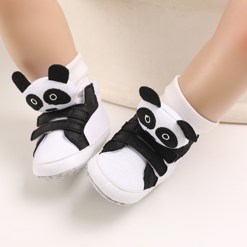 Giày Tập Đi Đế Mềm Chống Trượt In Hình Động Vật Hoạt Hình Cho Bé Trai Gái Sơ Sinh