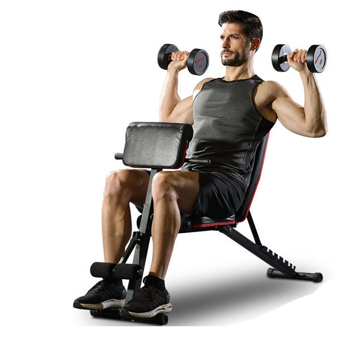 Ghế tập tạ đa năng Adking giúp tập tạ, tập cơ bụng, tập tay, tập gym tại nhà - Bảo hành 12 tháng