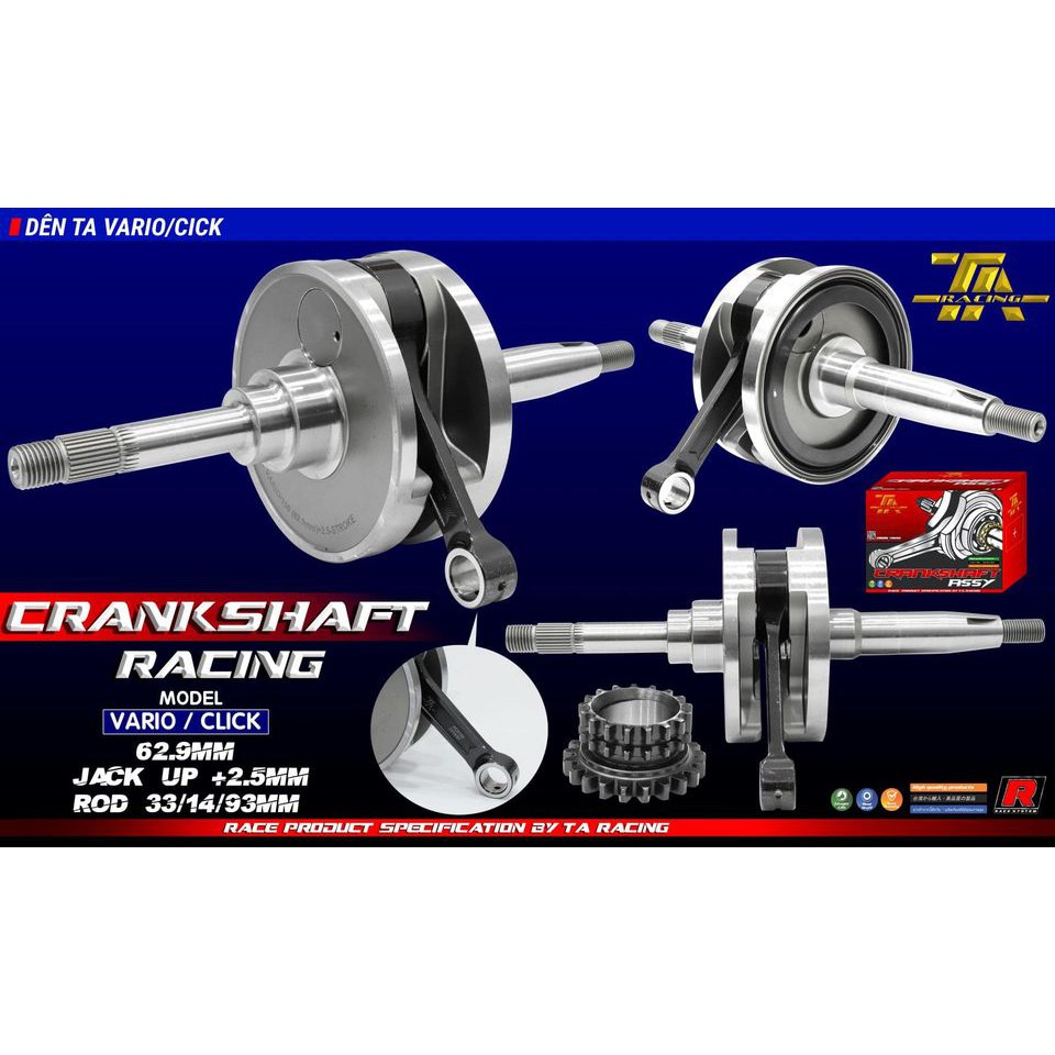 DÊN ĐÔN VARIO / CLICK 125 TA RACING +2.5MM