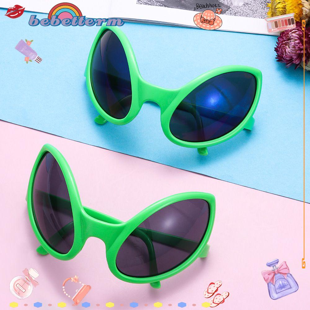 BEBETTFORM 1Pc Green Alien Funny Glasses Sunglasses Halloween Fancy Dress Party Festival Decoration