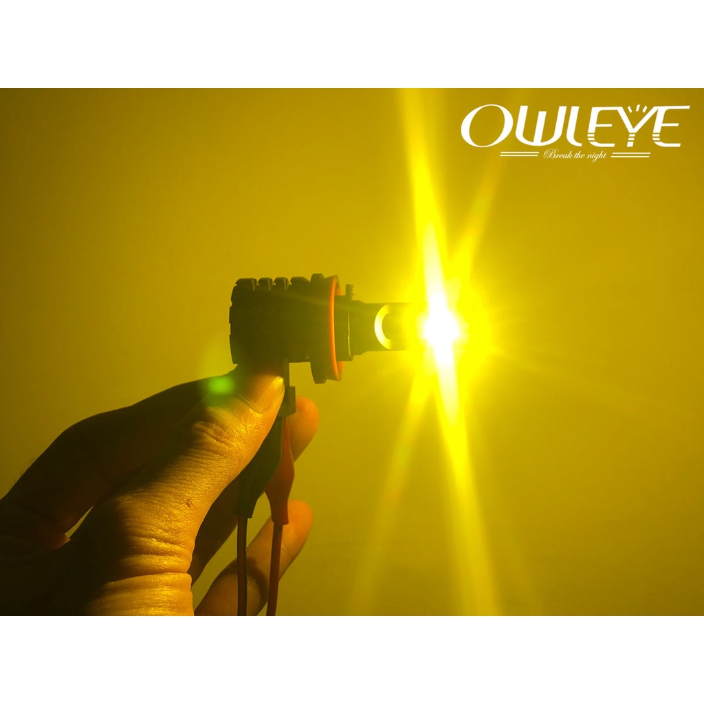 Đèn led sương mù ô tô đổi màu trắng vàng Owleye A412 – HB4 -9006