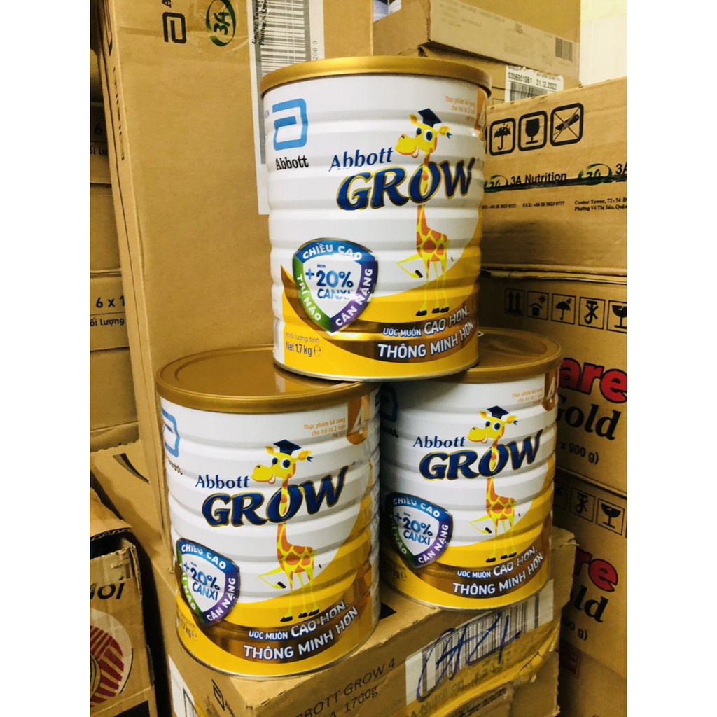 [HỘP 1.7KG] Sữa Bột Abbott Grow 4 Hươu Cao Cổ Cho Bé - Singapore