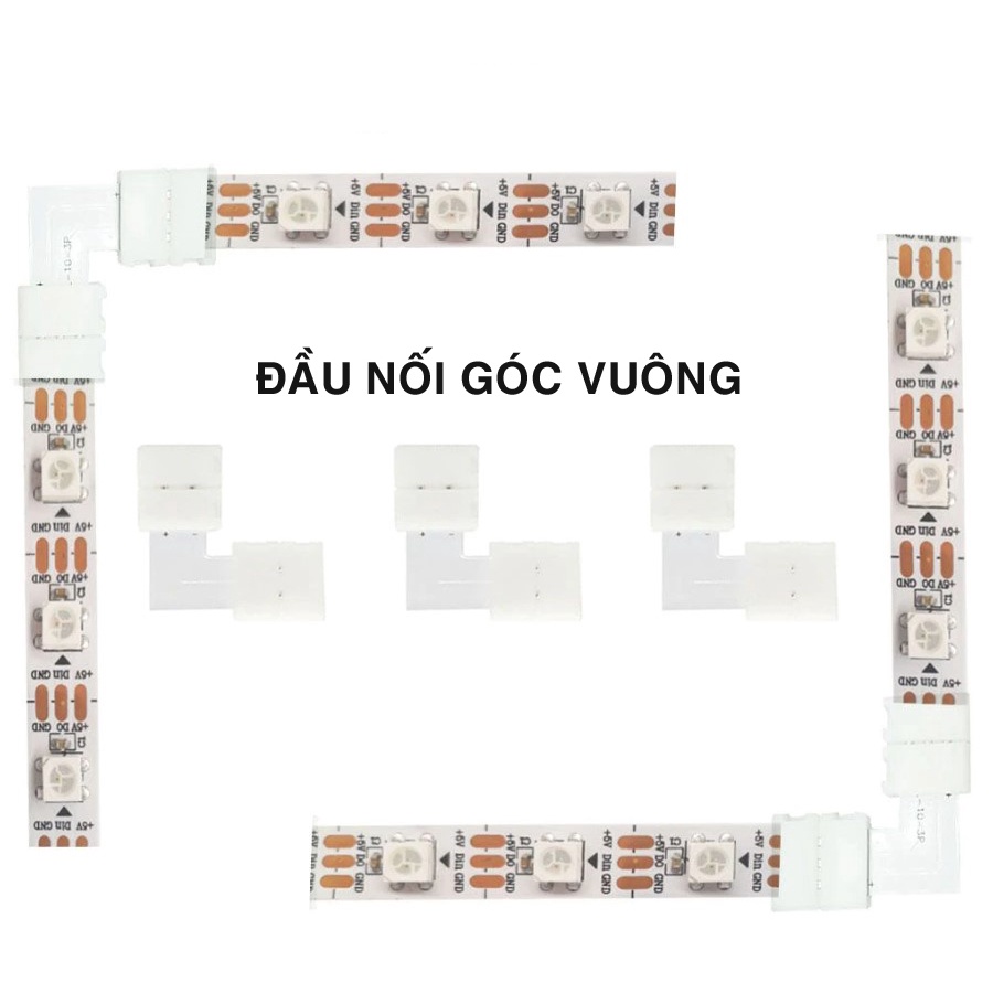 Đầu jack nối led 3pin cho led ws2812b ws2811 10mm