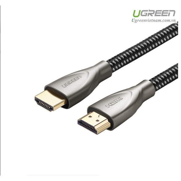 [Mã ELHACE giảm 4% đơn 300K] Cáp HDMI 2.0 Carbon chuẩn 4K@60MHz Ugreen HD131 mạ vàng cao cấp