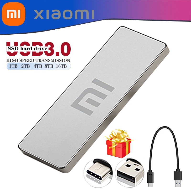 Xiaomi Ổ Cứng di động SSD 4TB ổ di động Usb 3.0 Loại-c HD ổ cứng ngoài 2TB Đĩa cứng di động 1TB/8TB/16TB