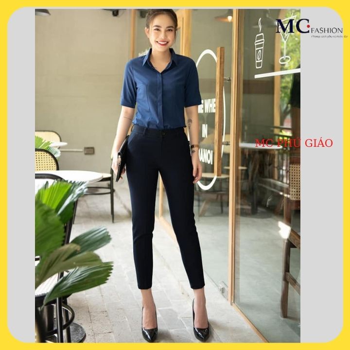 Áo Sơ Mi Nữ Công Sở Đẹp Tay Lỡ Cổ Đức Mc Fashion A473 Chất Silk Lụa Mềm Mịn Đẹp