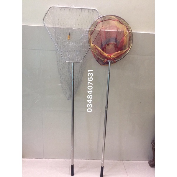 vợt inox câu cá