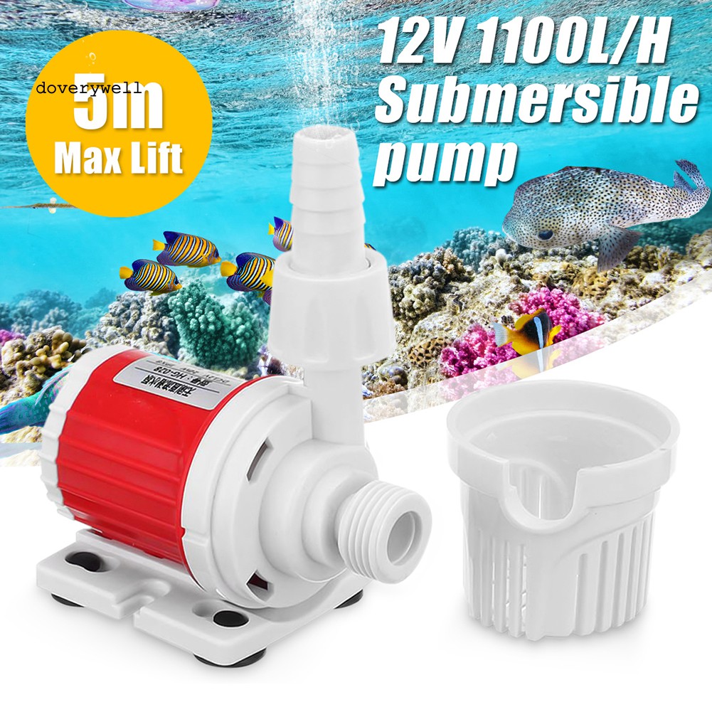 Máy Bơm Nước Dc 12v 1100l / H Max 5m Cho Hồ Cá