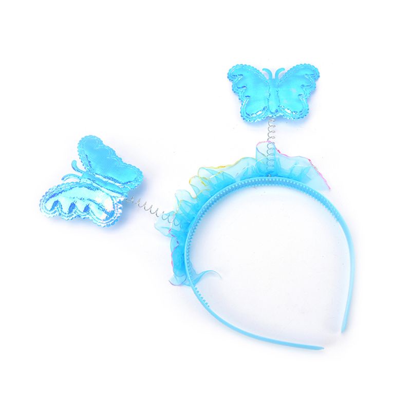 Set 4 món hóa trang thành công chúa cho bé gái gồm cánh bướm gắn đèn led chân váy xòe cài tóc và gậy phép thuật