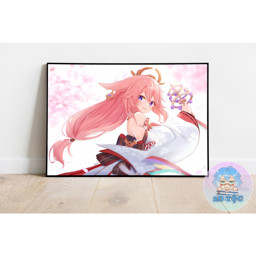 ẢNH POSTER A3 YAE MIKO (21) GAME GENSHIN CHẤT LIỆU GIẤY CAO CẤP - 2D TỘC SHOP