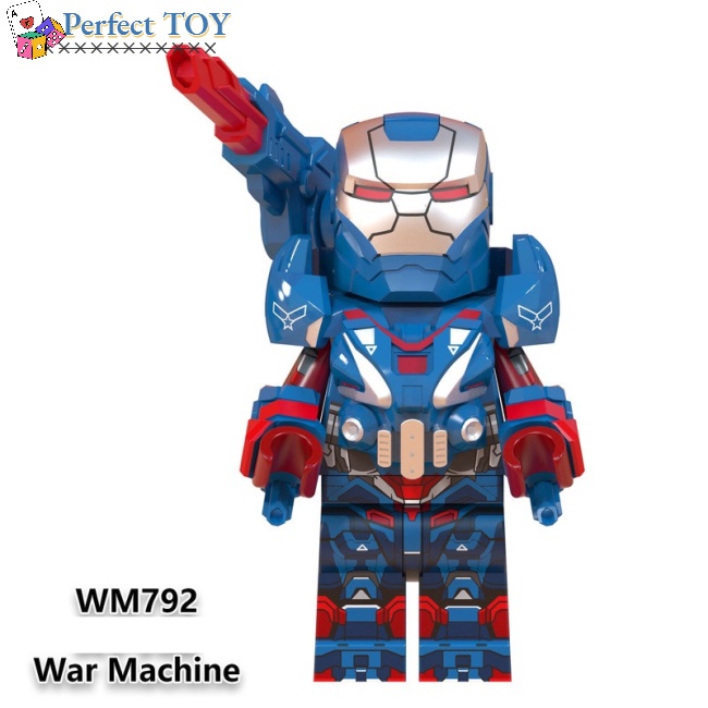 PS Lego Minifigures Superhero Avengers Thanos Black Panther War Machine Iron Man Building Blocks Toys