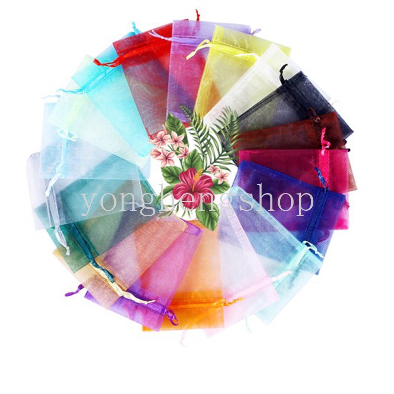 Set 25 Túi Lưới Rút Dây Đựng Quà Tặng Đa Năng