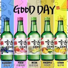 Soju Good Day, Him nhập khẩu Hàn Quốc vị Việt Quất, Đào, Vải, Dưa hấu, Nho, Quýt