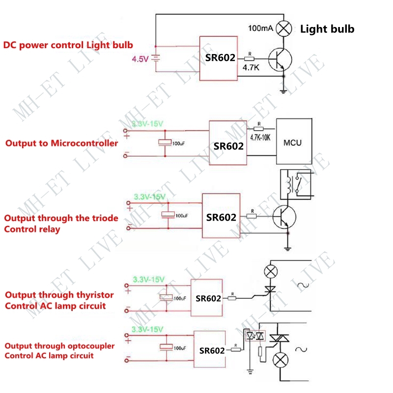 Mô Đun Cảm Biến Chuyển Động Mh-Sr602 Mini Sr602 Cho Arduino