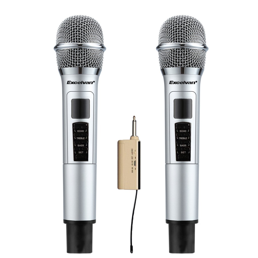Mic không dây Excelvan K48 (Chỉ kết nối được với loa đa kênh)