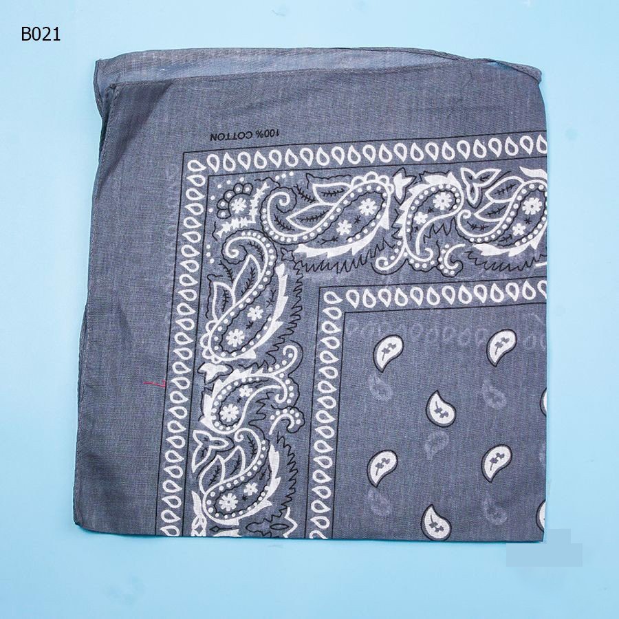 [NowShip - Giao Ngay] Khăn Bandana Turban Nam Nữ Màu Xám