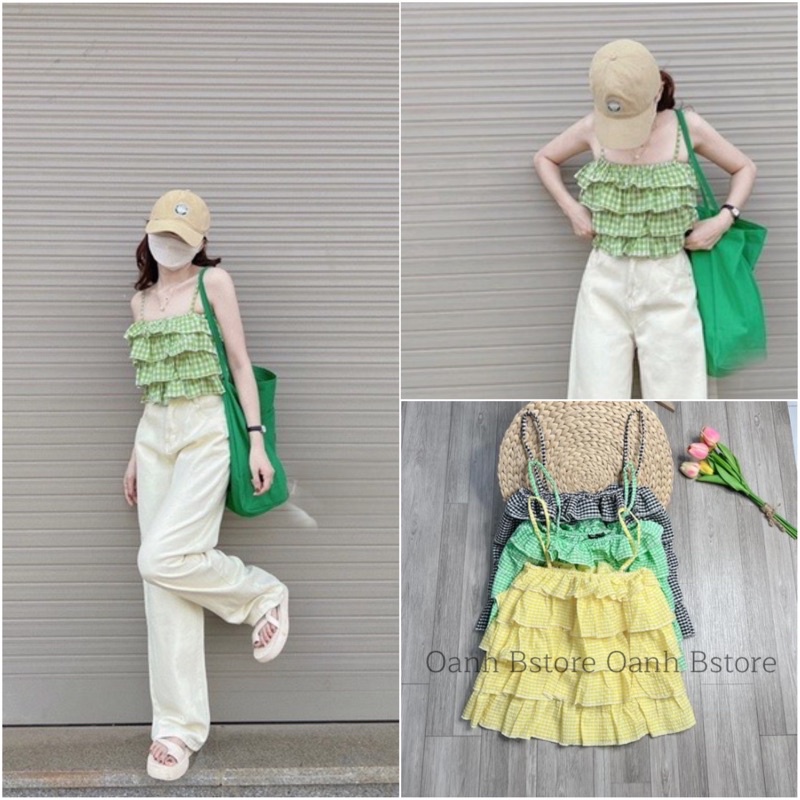Áo 2 dây bèo 5 tầng siêu xinh hàng xịn loại 1