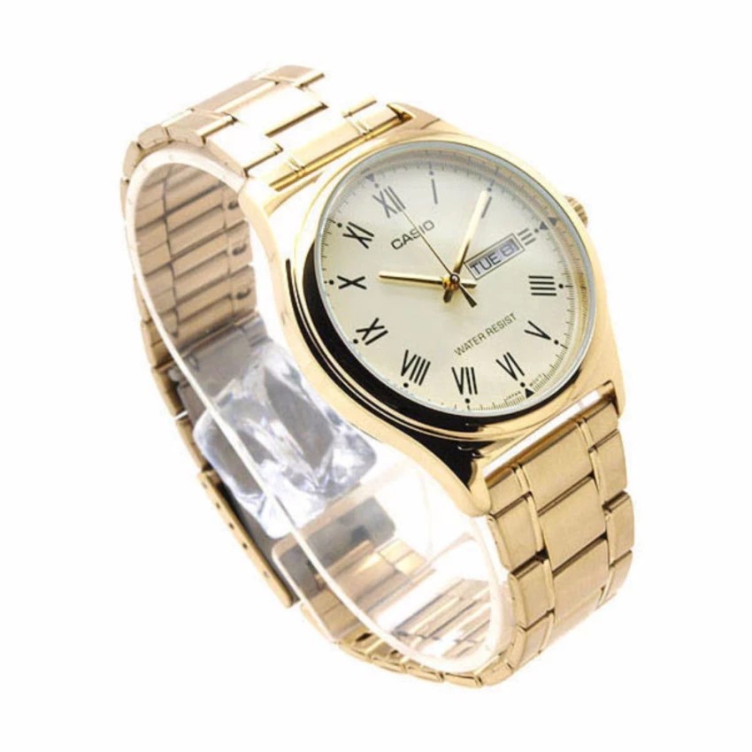 Đồng hồ nam dây kim loại Casio chính hãng Anh Khuê MTP-V006G-9BUDF